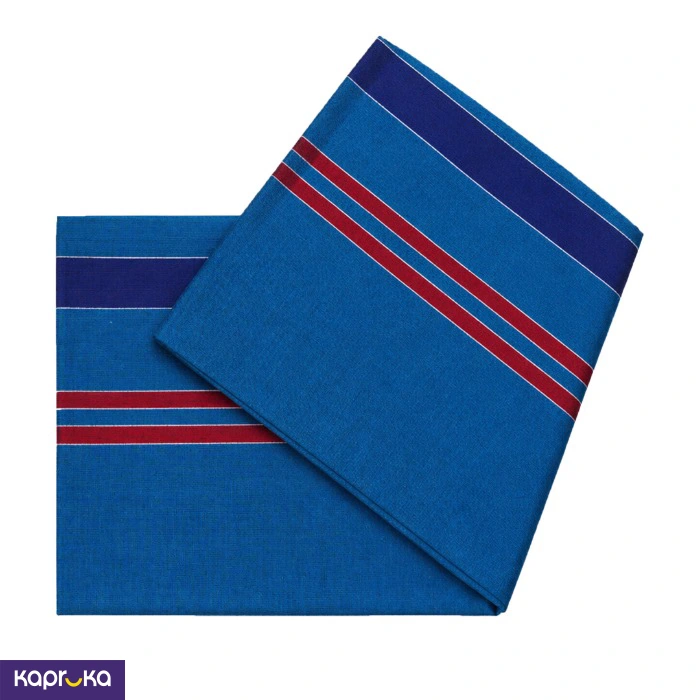 Signature Men S Blue And Red Stripe Handloom Sarong