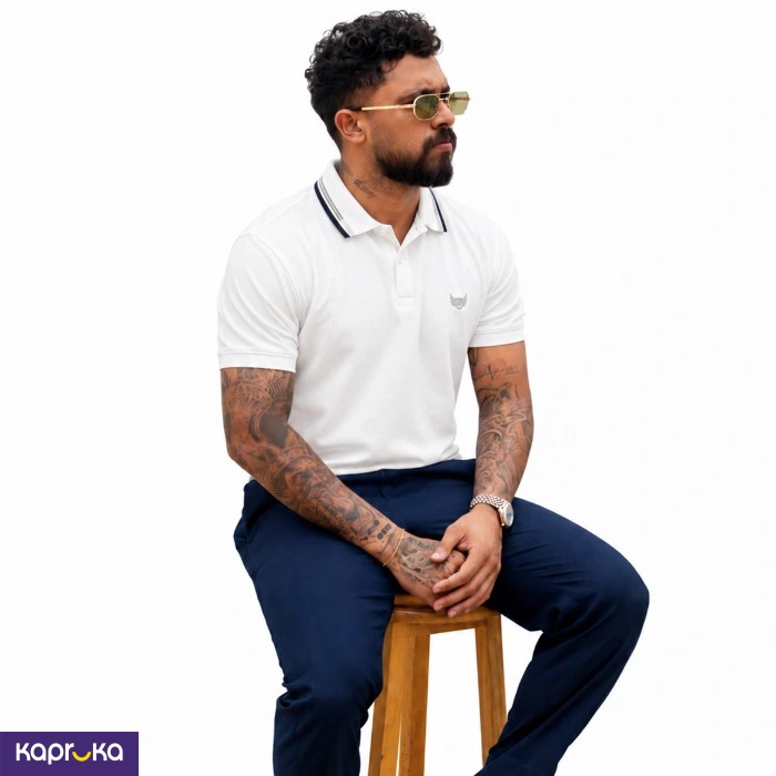 Signature Men S Casual White Color Polo T Shirt