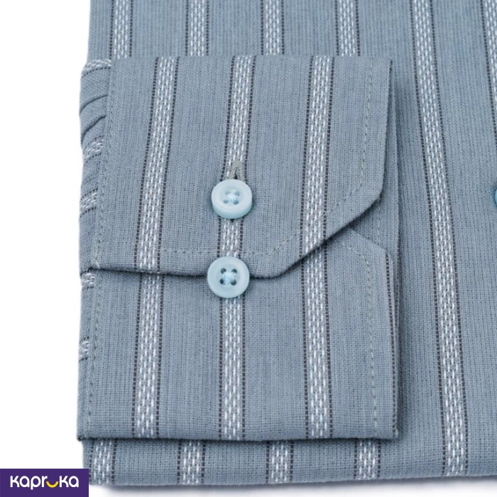 Signature Men S Slim Fit Casual Stripe Long Sleeve Shirt