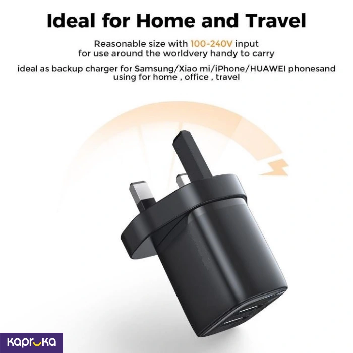 High Density Fast Charging Certified Adaptor Usb Dual Ports