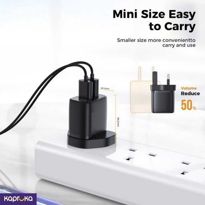 High Density Fast Charging Certified Adaptor Usb Dual Ports