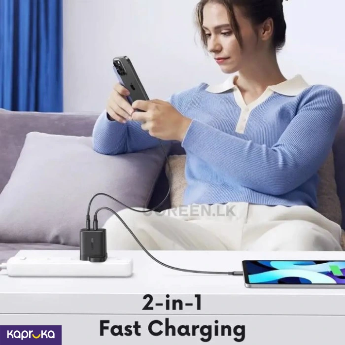 High Density Fast Charging Certified Adaptor Dual Ports Type C Vs Usb