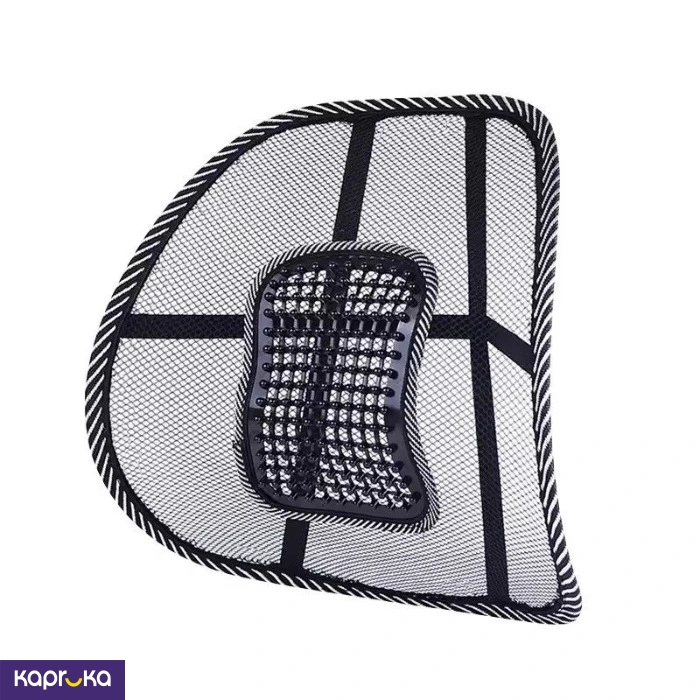 Ventilation Nylon Back Rest With Lumbar Support Mesh Pad