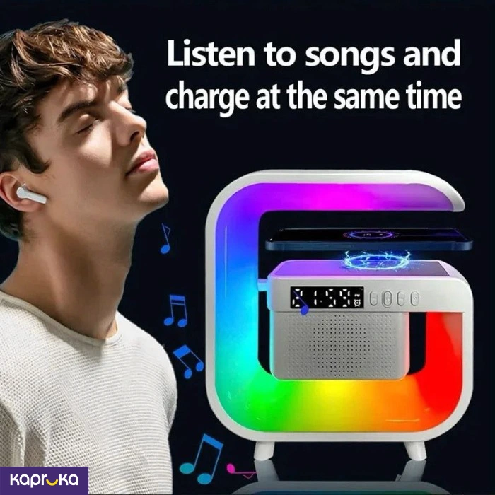 Multifunction Rgb Light Bluetooth Speaker Wireless Fast Charging Stand