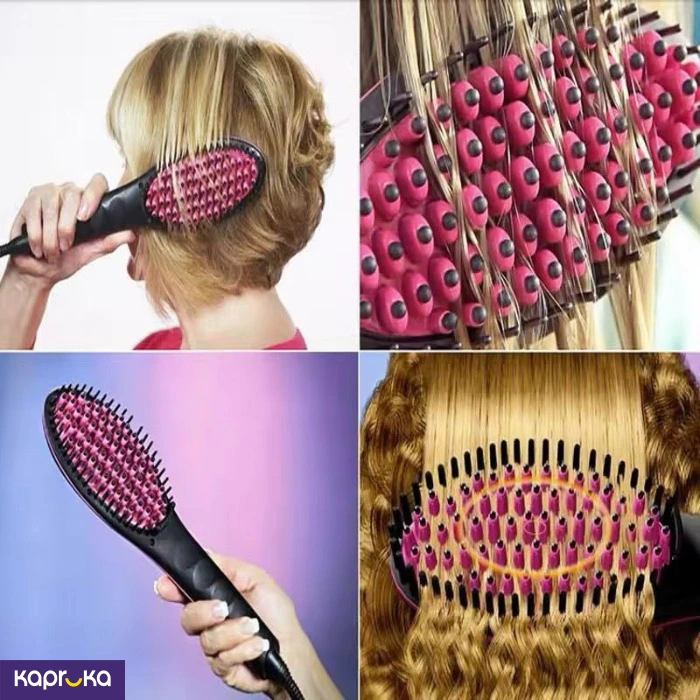 Hair Styling Adjustable Temperature Heating Comb Straightener