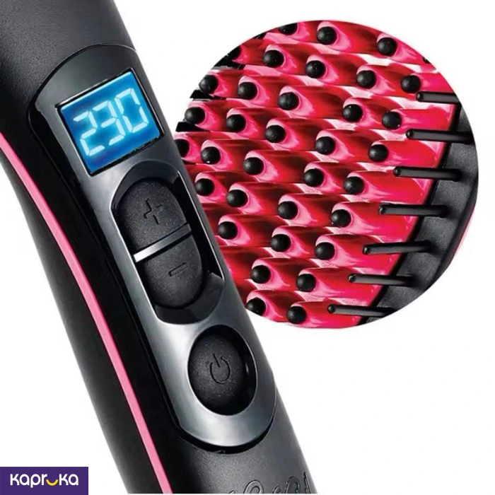 Hair Styling Adjustable Temperature Heating Comb Straightener