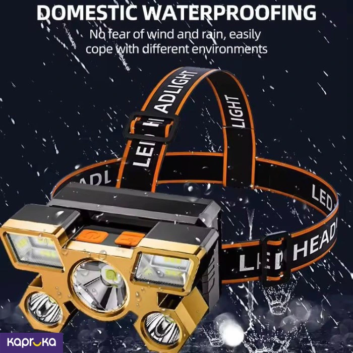 Rechargeable Waterproof Head Flashlight Torch Lamp