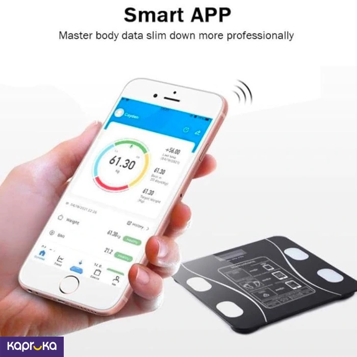 Smart Digital Weight 14 Measurements Scale With Bluetooth App Control