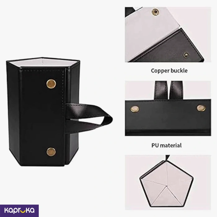 Sunglasses Organizer Foldable Travel Storage Case Black