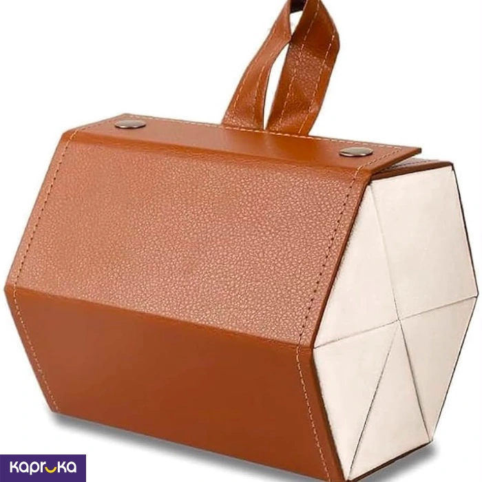 Sunglasses Organizer Foldable Travel Storage Case Pouch Brown