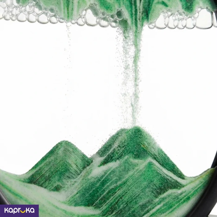 7inch 3d Sand Falling Stand Green