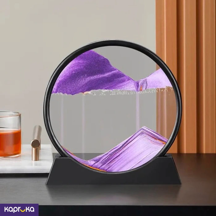7inch 3d Sand Falling Stand Purple