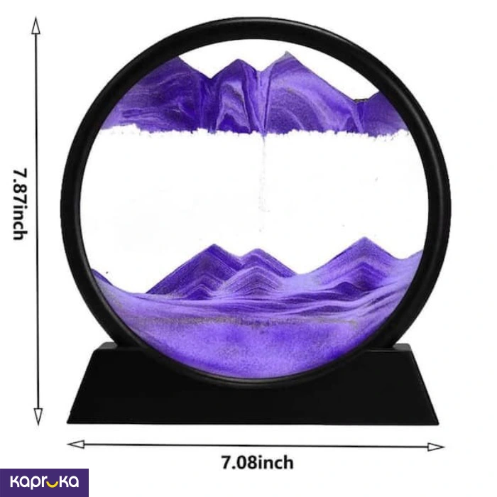 7inch 3d Sand Falling Stand Purple