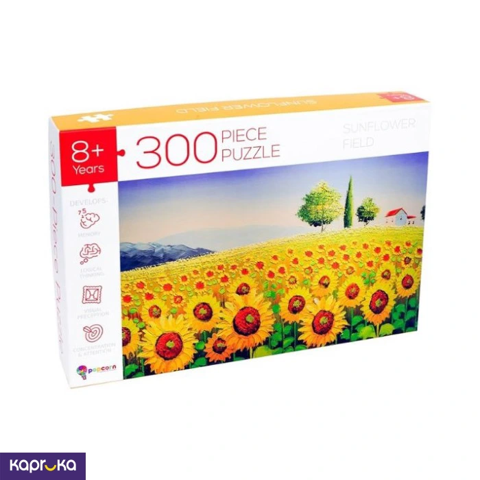 300 Piece Puzzle Sunflower Field