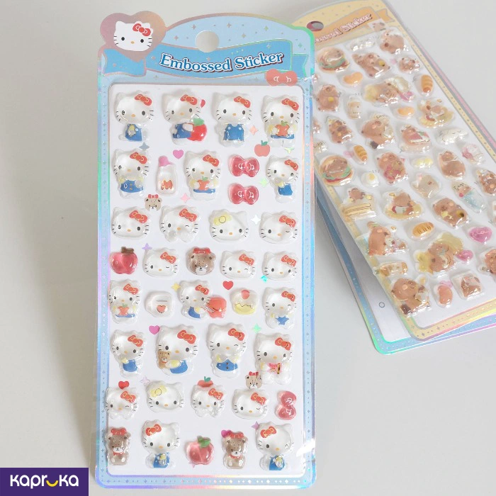 Embossed Sticker Set