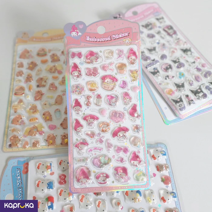 Embossed Sticker Set