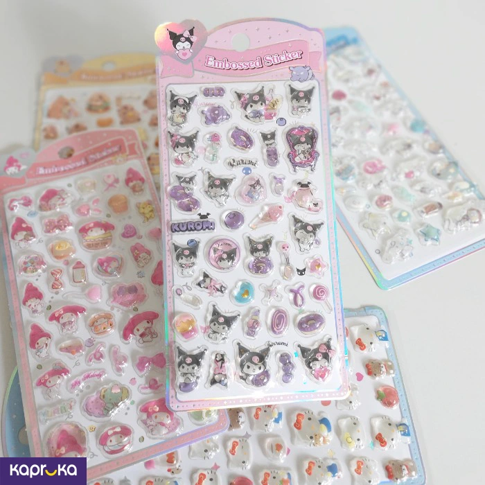 Embossed Sticker Set