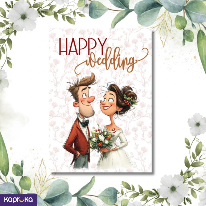 Happy Wedding Greeting Card
