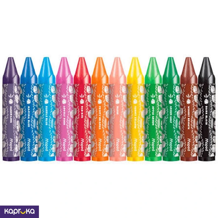 Maped Wax Jumbo Crayons 12