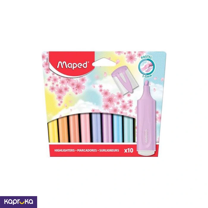 Maped Fluo Peps Highlighters Pastel X 10