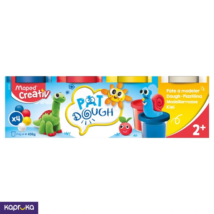Maped Creativ Patdough Standard Colours 114g X 4