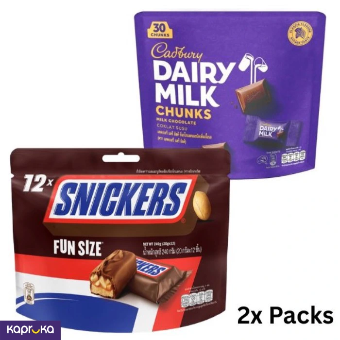 Cadbury 135g 30minis Pack And Snickers 12pcs Mini Pack