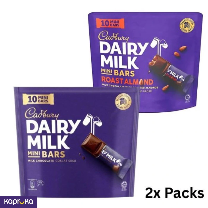 Cadbury 115g 2 Flavors Pack Milk Rosted Almonds