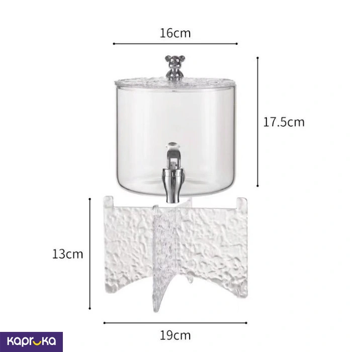 Golden Glass Juice Dispenser