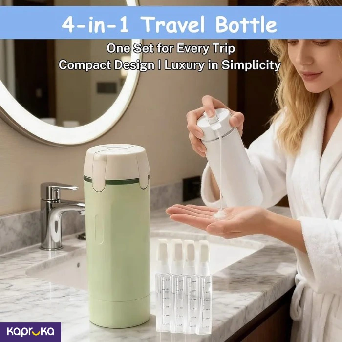4 In 1 Travel Dispenser Bottle