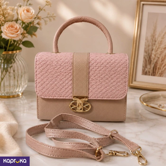 Elegant Handbag Two Tone Colour
