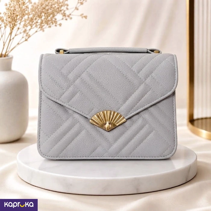 Elegant Handbag Pastal Gray