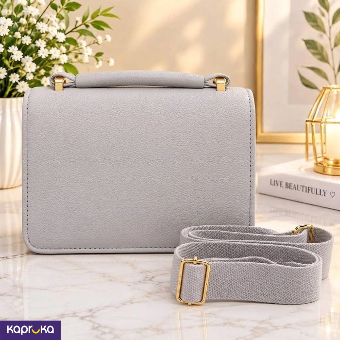 Elegant Handbag Pastal Gray