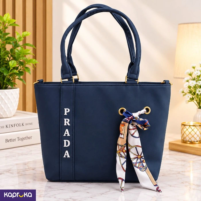 Elegant Navy Blue Tote Bag