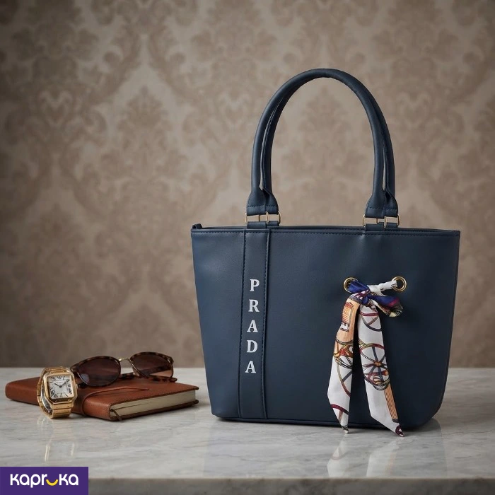 Elegant Navy Blue Tote Bag