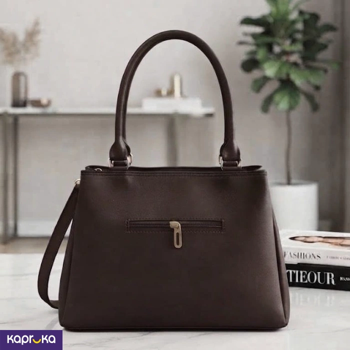 Classic Style Dark Brown Handbag
