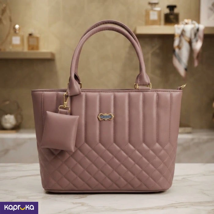 Elegant Quilted Handbag With Coin Purse