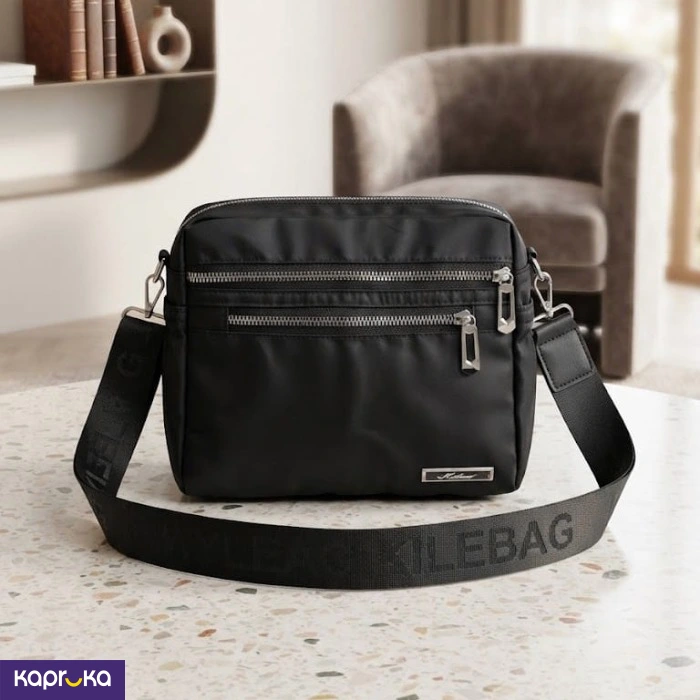 Black Nylon Crossbody Bag
