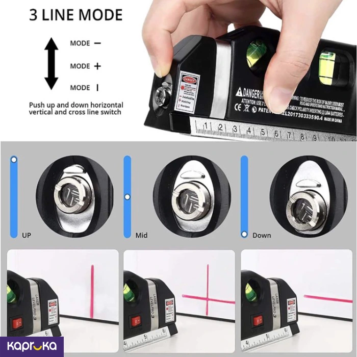 Laser Spirit Level With Measuring Tape