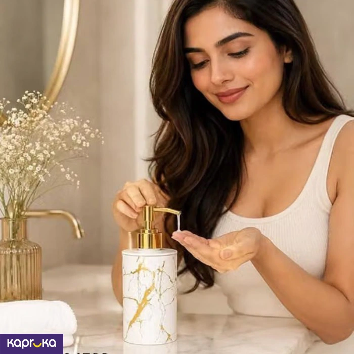 Luxury Round Ceramic Soap Dispenser 350ml