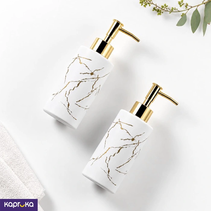 Luxury Round Ceramic Soap Dispenser 350ml