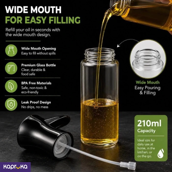 Glass Oil Spray Bottle