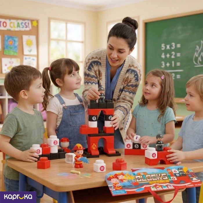 53pcs Fire Rescue Building Block Set