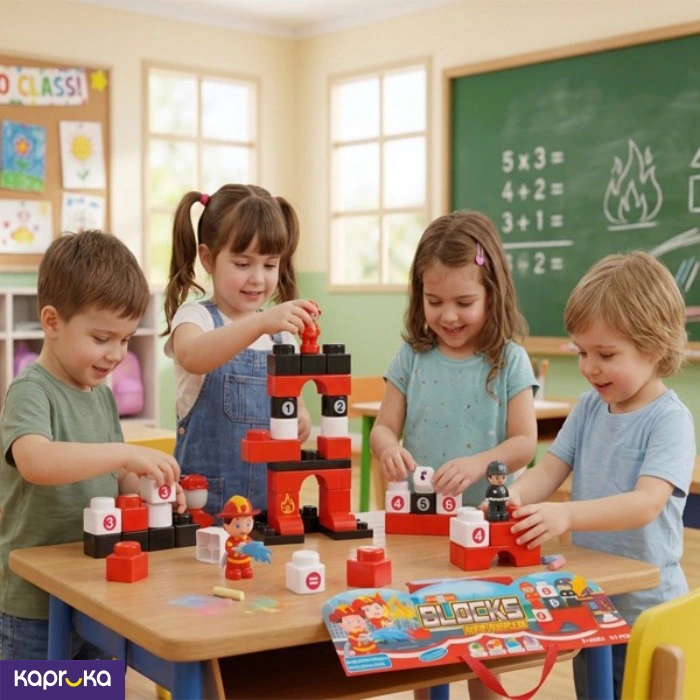 53pcs Fire Rescue Building Block Set