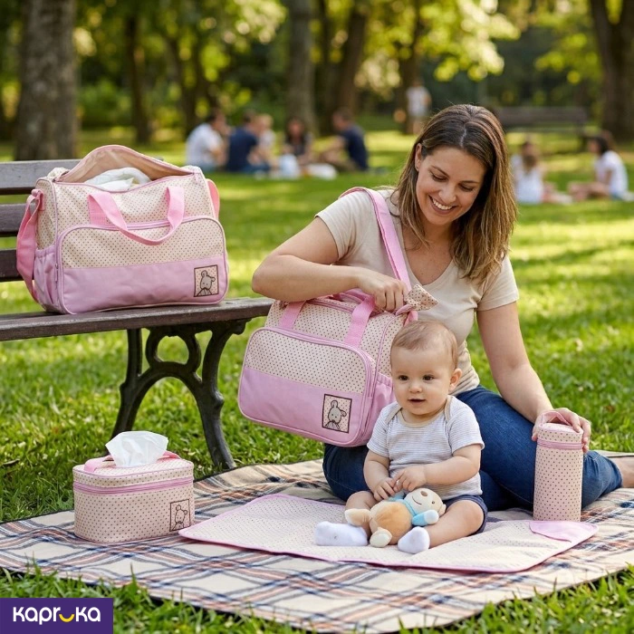 5pcs Baby Diaper Bag Set