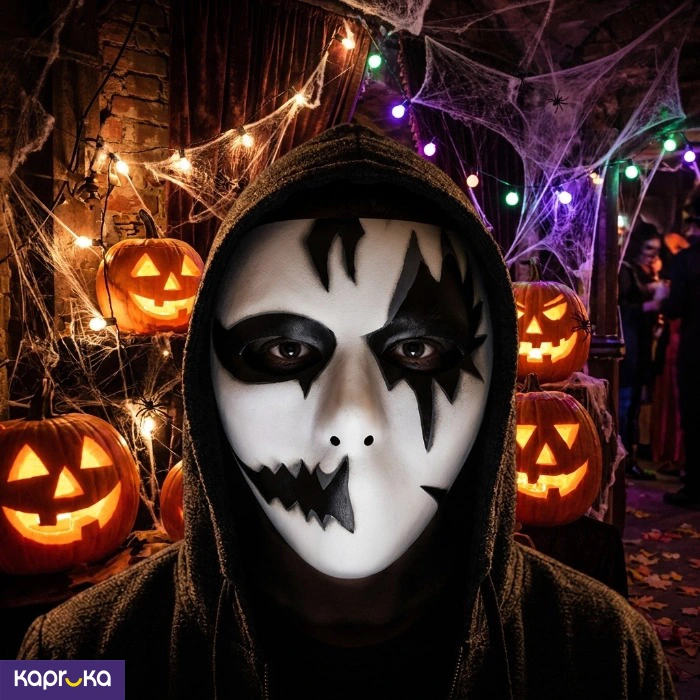 Harlequin Costume Mask For Halloween