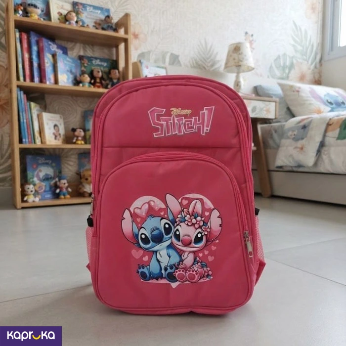 Adorable Disney Stitch Angel Pink Backpack