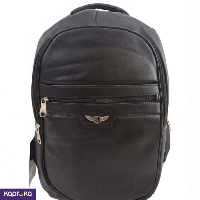Black Leather Backpack