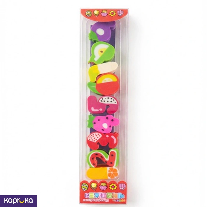 Fruit Number Eraser Set