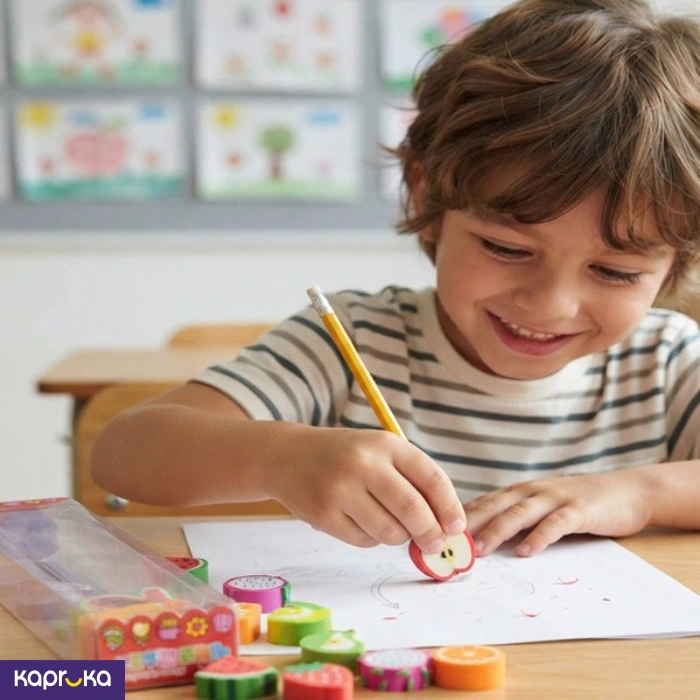 Fruit Number Eraser Set