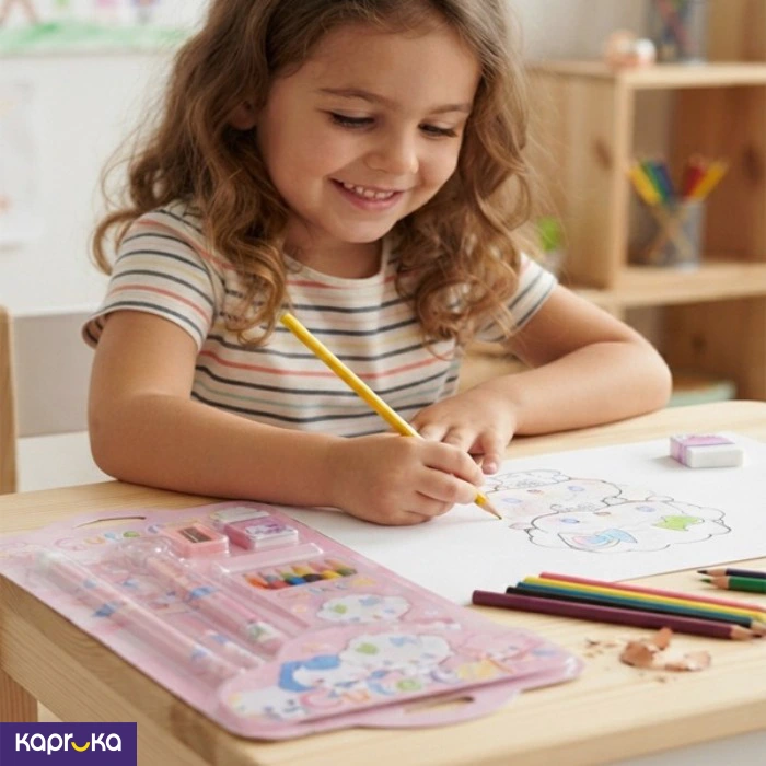 Cute Cat Kids Stationery Gift Set